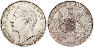 1 Thaler Kingdom of Württemberg (1806-1918) Silver William I of Württemberg