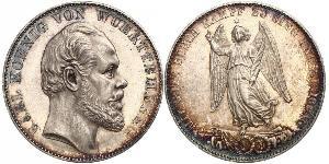 1 Thaler Kingdom of Württemberg (1806-1918) Silver Charles I of Württemberg