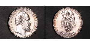 1 Thaler Kingdom of Württemberg (1806-1918) Silver Charles I of Württemberg