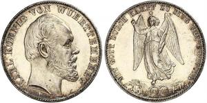 1 Thaler Kingdom of Württemberg (1806-1918) Silver Charles I of Württemberg