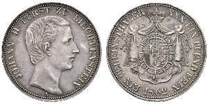 1 Thaler Liechtenstein (1719 - ) Silver Johann II, Prince of Liechtenstein (1840-1929)