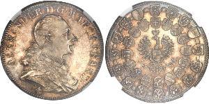 1 Thaler Principality of Ansbach (1398–1792) Silver Charles Alexander, Margrave of Brandenburg-Ansbach (1736 – 1806)