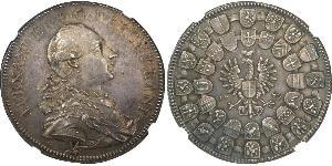 1 Thaler Principality of Ansbach (1398–1792) Silver Charles Alexander, Margrave of Brandenburg-Ansbach (1736 – 1806)