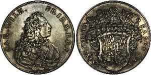 1 Thaler Principality of Ansbach (1398–1792) Silver Charles William Frederick, Margrave of Brandenburg-Ansbach (1712 – 1757)