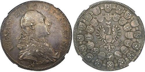 1 Thaler Principality of Ansbach (1398–1792) Silver Charles Alexander, Margrave of Brandenburg-Ansbach (1736 – 1806)