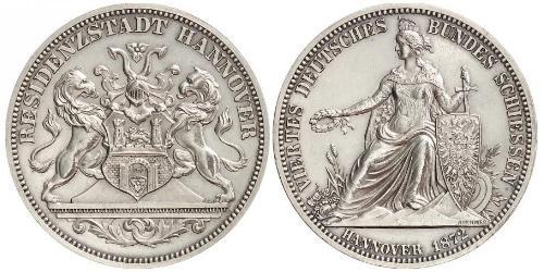 1 Thaler Province of Hanover (1868 - 1946) Silver 