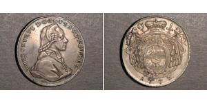 1 Thaler Salzburg (1328 - 1803) / Austria  Silver Count Hieronymus von Colloredo (1732 - 1812)