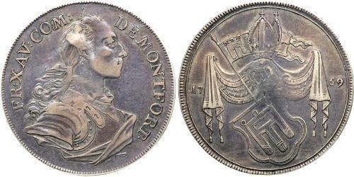 1 Thaler States of Germany Silver 