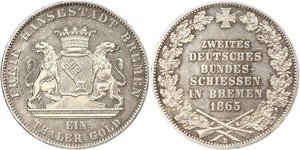 1 Thaler Bremen (state) / States of Germany Silver 