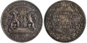 1 Thaler Bremen (state) / States of Germany Silver 