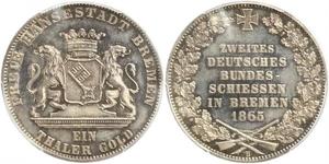 1 Thaler Bremen (state) / States of Germany Silver 