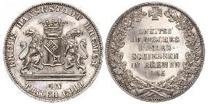 1 Thaler Bremen (state) / States of Germany Silver 