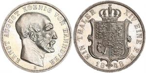 1 Thaler Herzogtum Braunschweig (1815 - 1918)  Ernst I. (Sachsen-Altenburg) (1826 - 1908)