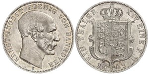 1 Thaler null  Ernst I, Duke of Saxe-Altenburg (1826 - 1908)