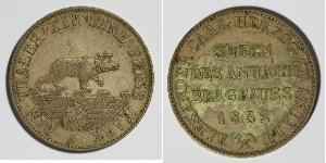 1 Thaler Anhalt-Bernburg (1603 - 1863) 銀 Alexander Karl, Duke of Anhalt-Bernburg (1805 – 1863)