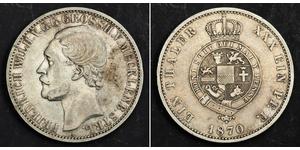 1 Thaler Duchy of Mecklenburg-Schwerin (1352-1918) 銀 腓特烈·威廉 (梅克倫堡-施特雷利茨)