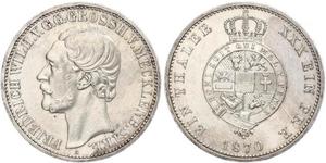 1 Thaler Duchy of Mecklenburg-Schwerin (1352-1918) 銀 腓特烈·威廉 (梅克倫堡-施特雷利茨)