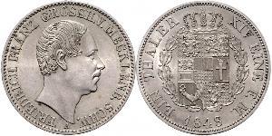 1 Thaler Duchy of Mecklenburg-Schwerin (1352-1918) 銀 弗里德里希·弗朗茨二世 (梅克伦堡-什未林)