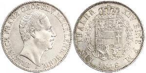 1 Thaler Duchy of Mecklenburg-Schwerin (1352-1918) 銀 弗里德里希·弗朗茨二世 (梅克伦堡-什未林)