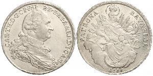 1 Thaler Electorate of Bavaria (1623 - 1806) 銀 卡爾·泰奧多爾 (1724 - 1799)