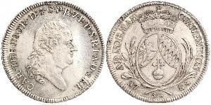 1 Thaler Electorate of Bavaria (1623 - 1806) 銀 