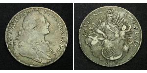 1 Thaler Electorate of Bavaria (1623 - 1806) 銀 Maximilian III Joseph, Elector of Bavaria (1727 – 1777)