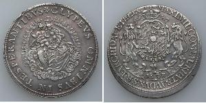 1 Thaler Electorate of Bavaria (1623 - 1806) 銀 Maximilian I, Elector of Bavaria (1573 – 1651)