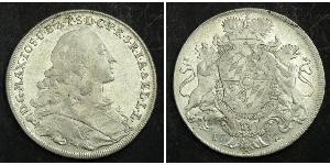 1 Thaler Electorate of Bavaria (1623 - 1806) 銀 Maximilian III Joseph, Elector of Bavaria (1727 – 1777)