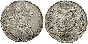 1 Thaler Electorate of Bavaria (1623 - 1806) 銀 Maximilian III Joseph, Elector of Bavaria (1727 – 1777)