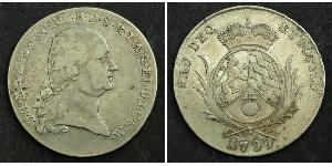 1 Thaler Electorate of Bavaria (1623 - 1806) 銀 