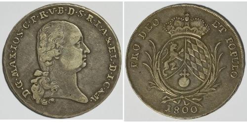 1 Thaler Electorate of Bavaria (1623 - 1806) 銀 