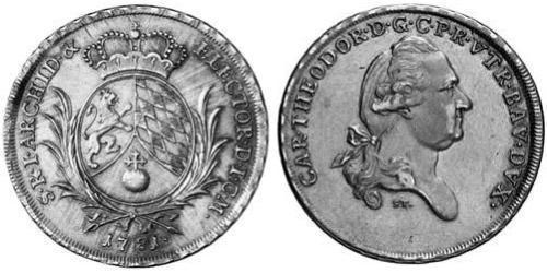 1 Thaler Electorate of Bavaria (1623 - 1806) 銀 
