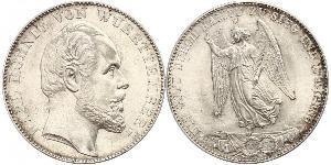 1 Thaler Kingdom of Württemberg (1806-1918) 銀 卡尔一世 (符腾堡)