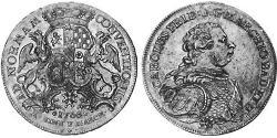 1 Thaler Margrave of Baden-Durlach (1535 - 1771) 銀 