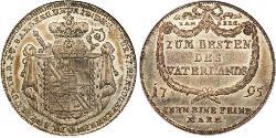 1 Thaler Prince-Bishopric of Bamberg (1245–1802) 銀 