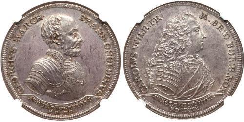 1 Thaler Principality of Ansbach (1398–1792) 銀 Charles William Frederick, Margrave of Brandenburg-Ansbach (1712 – 1757)