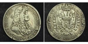 1 Thaler 匈牙利 / 神圣罗马帝国 (962 - 1806) 銀 利奥波德一世 (神圣罗马帝国)(1640-1705)