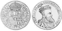 1 Thaler 外西凡尼亞公國 (鄂圖曼帝國) (1570 - 1711) 銀 