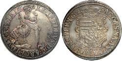 1 Thaler 奥地利历史 (1156 - 1806) 銀 Archduke Leopold Wilhelm of Austria (1614 -1662)