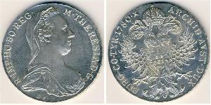 1 Thaler 奥地利历史 (1156 - 1806) 銀 