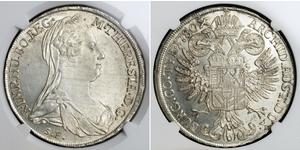 1 Thaler 奥地利历史 (1156 - 1806) / 哈布斯堡君主國 銀 玛丽亚·特蕾西亚 (1717 - 1780)