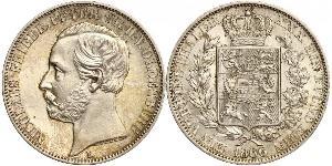 1 Thaler 奥尔登堡大公国 (1814 - 1918) 銀 彼得二世 (奥尔登堡) (1827 - 1900)