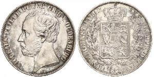 1 Thaler 奥尔登堡大公国 (1814 - 1918) 銀 彼得二世 (奥尔登堡) (1827 - 1900)
