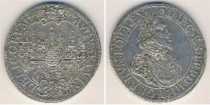 1 Thaler 奥格斯堡 (1276 - 1803 Augsburg) 銀 斐迪南三世 (神圣罗马帝国) (1608-1657)