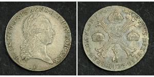 1 Thaler 奧地利帝國 (1804 - 1867) 銀 弗朗茨二世 (神圣罗马帝国) (1768 - 1835)