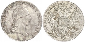 1 Thaler 奧地利帝國 (1804 - 1867) 銀 弗朗茨二世 (神圣罗马帝国) (1768 - 1835)
