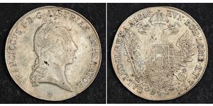 1 Thaler 奧地利帝國 (1804 - 1867) 銀 弗朗茨二世 (神圣罗马帝国) (1768 - 1835)