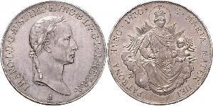 1 Thaler 奧地利帝國 (1804 - 1867) 銀 弗朗茨二世 (神圣罗马帝国) (1768 - 1835)