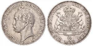 1 Thaler 安哈尔特-德绍 銀 利奥波德四世 (安哈尔特) (1794 - 1871)