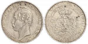 1 Thaler 安哈尔特-德绍 / 安哈尔特公国 (1806 - 1918) 銀 利奥波德四世 (安哈尔特) (1794 - 1871)